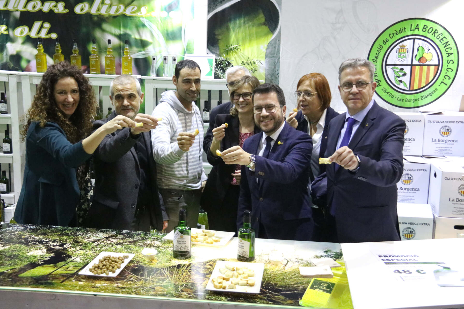 Aragonès reivindica a les Borges el sector primari i els productes de proximitat